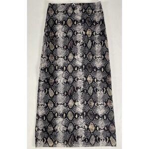 Zara snake skin print tulle midi skirt semi sheer Women's Size‎ M City Chic